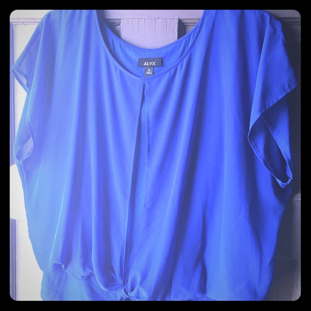 Beautiful royal blue blouse